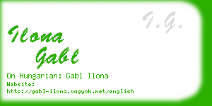 ilona gabl business card